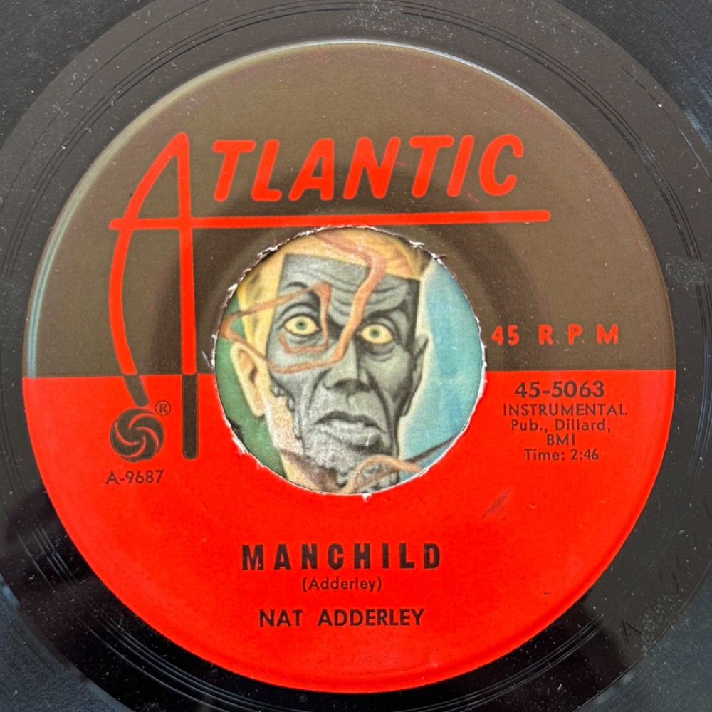 HEAR Nat Adderley 45 Manchild / Call Me ATLANTIC R&B mod jazz EX