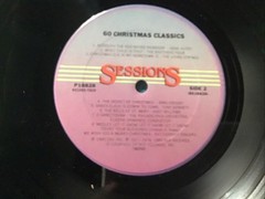 SESSIONS PRESENTS 60 CHRISTMAS CLASSICS 4-LP SET OOP WESTWOOD PRINT VINTAGE