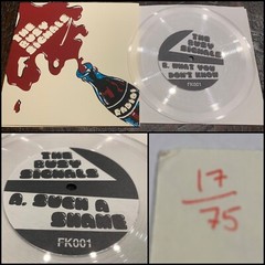THE BUSY SIGNALS Radio 7″ Clear Vinyl #d/75-Carbonas Mary And Jeremy Baby Shakes