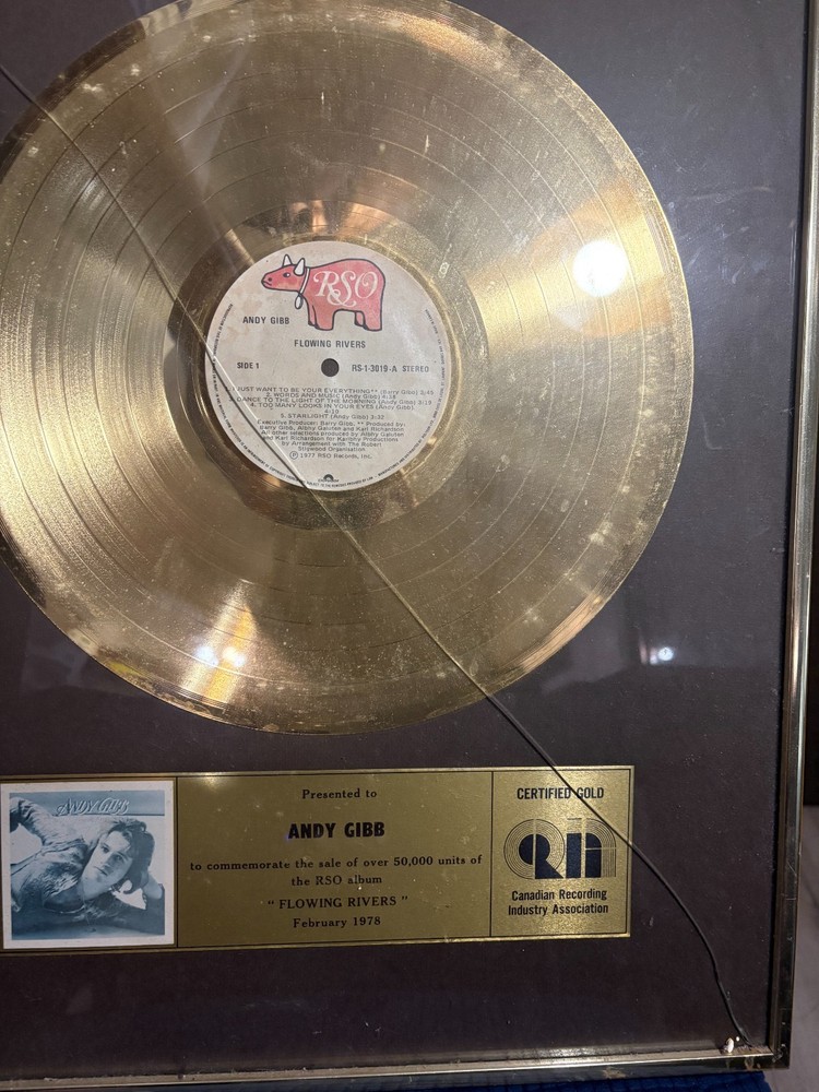 Andy Gibb Flowing River gold album