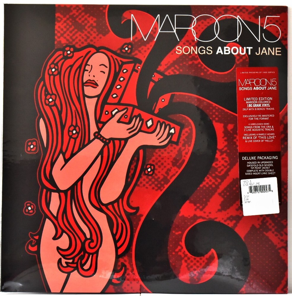 ENJOY RIDE STEREO ETR051 USA 2015 MAROON 5 Songs About Jane G/F #2LP Maroon 180g