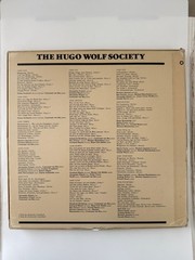 The Hugo Wolf Society – The 1931-1938 Recordings 12″ Record EMI Set Classical