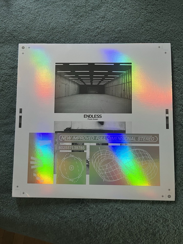 Frank Ocean Endless Cyber Monday 2017 holographic Vinyl. Rare discontinued