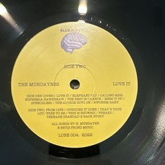 The Mundaynes Love It LP Vinyl Indie Rock Import Lyric Insert 2022 Blue Matter