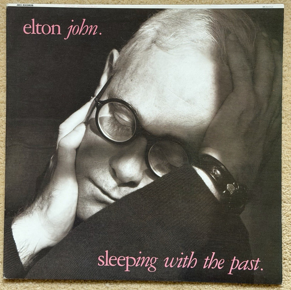 ELTON JOHN – Sleeping With The Past (1989 import) LP Record. EXCELLENT condition