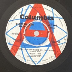 Twiggy & Anne – Some Do, Some Don’t (Some Will, Some Won’t) Promo 7″ Single