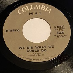 PG & E: We Did What We Could Do / (Love Is Like A) Heat Wave 45 – Rock