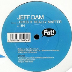 Jeff Dam – Does It Really Matter / 194 (12″) (Very Good Plus (VG+)) – 4168934580
