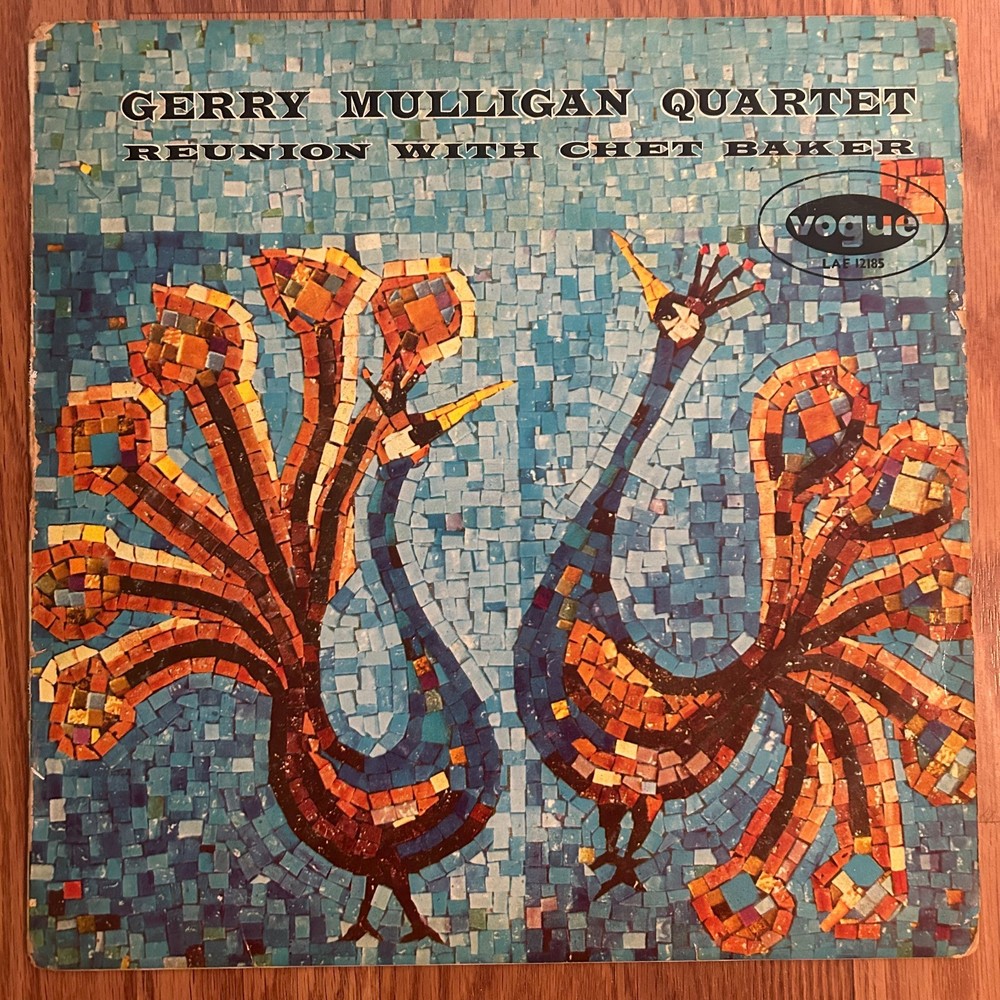 GERRY MULLIGAN QUARTET Reunion With Chet Baker LP on Vogue 1959 cool jazz uk
