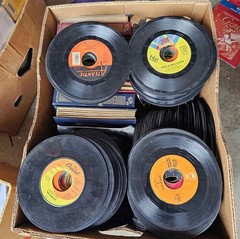 Lot Of 50 Random 45rpm Vinyl Records From Closed Down Delaware Record Store!