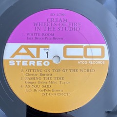 Cream Wheels of Fire In The Studio ATCO 12″ Black Vinyl Stereo LP SD 2-7001