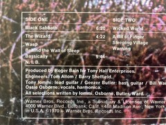 Black Sabbath Self Titled Ossie MISPRINT Green Labels Vinyl ULTRASONIC CLEANED