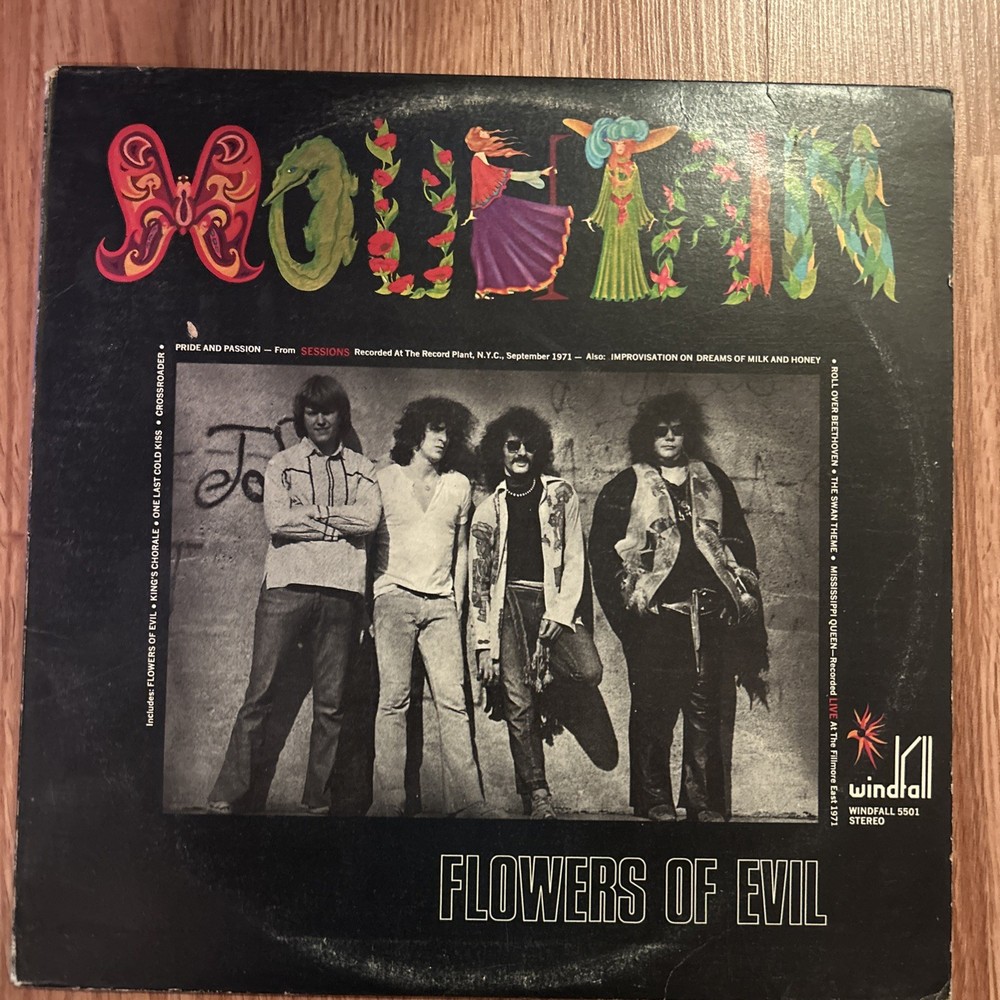 MOUNTAIN – Flowers Of Evil Lp Original Pressing September 1971 Windfall Records