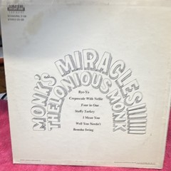 Thelonious Monk Monk’s Miracles Columbia Jazz 12″ Vinyl LP 33 RPM