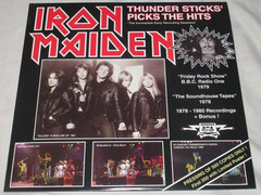 IRON MAIDEN Thunder Sticks Picks The Hits LP+Poster NWOBHM Metal 1978-1980 Vinyl