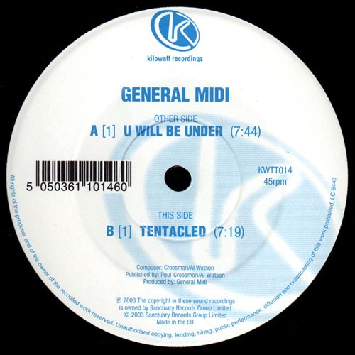 General Midi – U Will Be Under / Tentacled (12″) (Very Good Plus (VG+)) – 417713