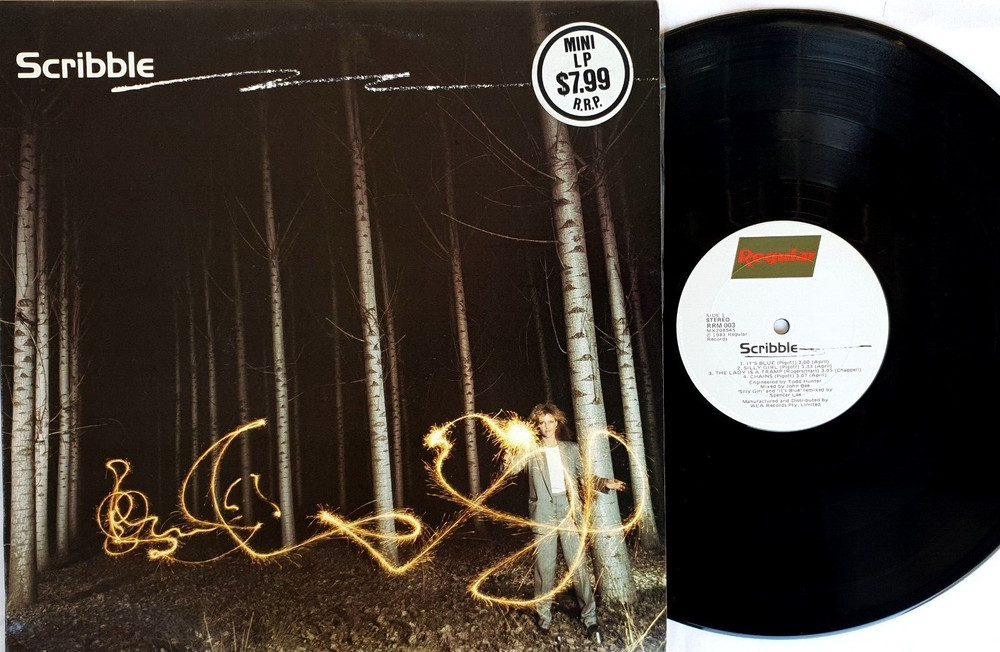 Scribble – Scribble 12″ Mini LP 1983 Regular RRM 003-Johanna Pigott-Todd Hunter