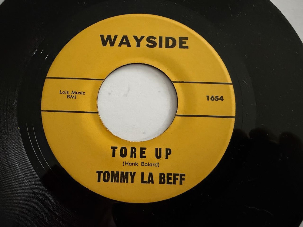 Tommy La Beef 45 „Tore Up“ Wayside ~ Sleepy ~ Rockabilly ~ 1970’s Repro ~ NM