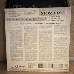 Decca Mozart Sonatas for Piano & Violin LP Vinyl Hi-Fidelity DL 9836