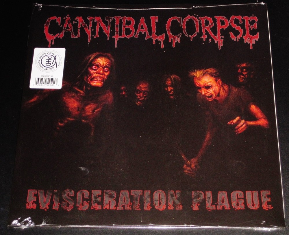Cannibal Corpse: Evisceration Plague – Limited Edition LP White Color Vinyl NEW