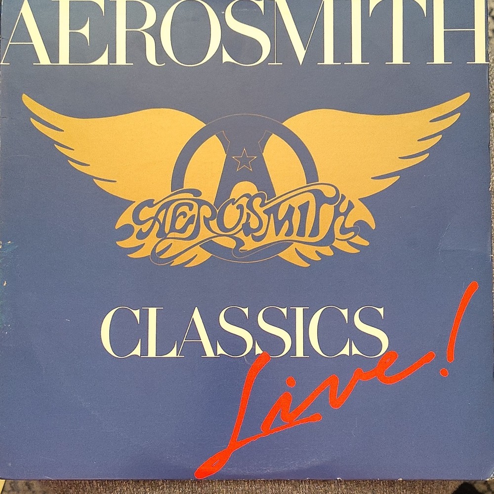 Aerosmith Classics Live! 12″ Black Vinyl LP 33 RPM Columbia 1986 C 40329