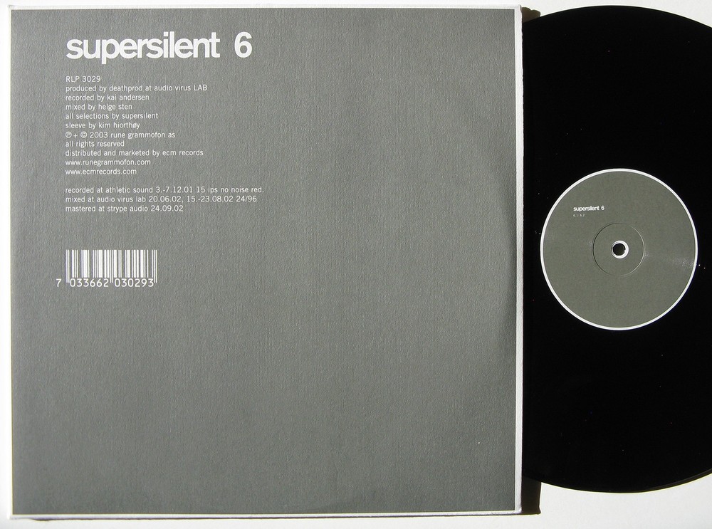 SUPERSILENT 6 – 2x LP 2003 Norway Rune Grammofon, electronic free jazz, NM Vinyl