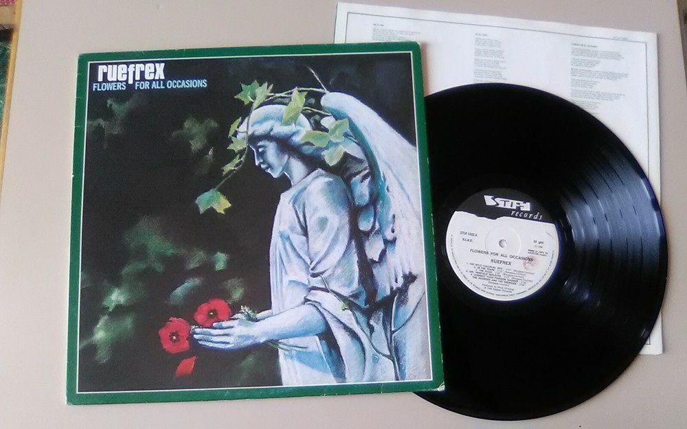 Ruefrex ‎“Flowers For All Occasions“ LP inner Stiff Records ‎– STLP 1022 Italy
