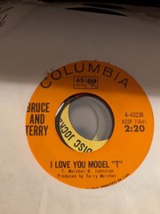 ROCK Bruce & Terry I Love You Model T / Carmen Columbia 43238 1965 NM IMPORT