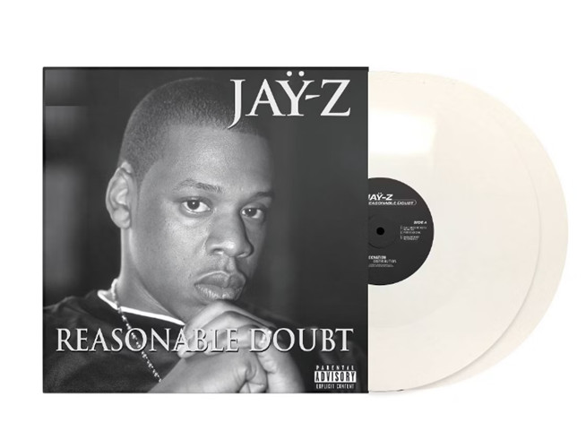 JAY-Z REASONABLE DOUBT 3Oth ANNIVERSARY 2 LP WHITE VINYL