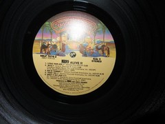 KISS Alive II Casablanca NBLP 7076-2 1977 Santa Maria Pressing G+ EX Vinyl LP