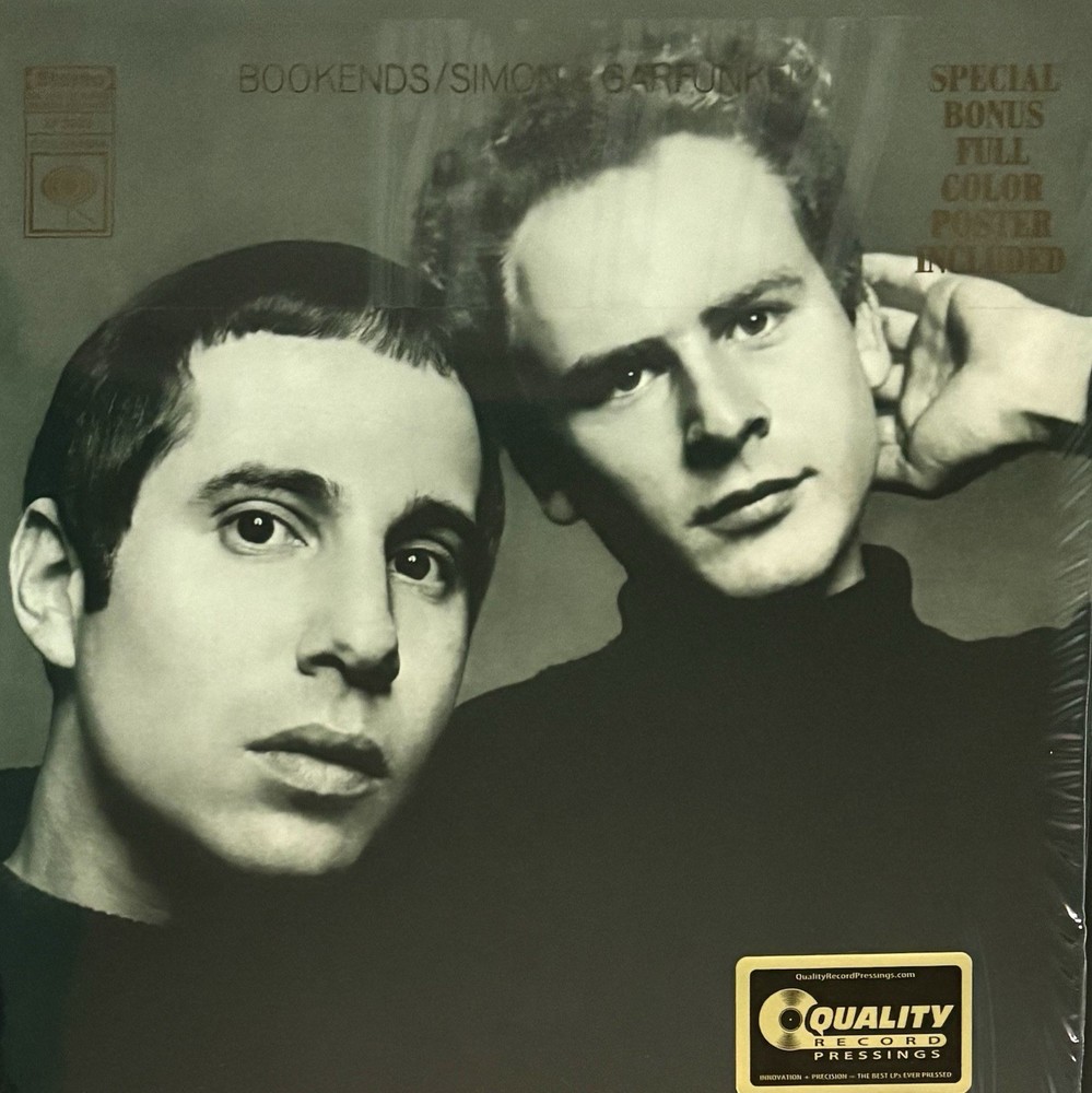 Simon & Garfunkel – Bookends QRP Audiophile LP w/ Poster Columbia – In Shrink NM