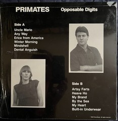 Primates – Opposable Digits US Orig. Private LP Shrink 1984 Post Punk New Wave