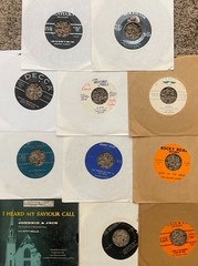 11 HARD TO FIND HILLBILLY GOSPEL 45rpm RECORDS – 1950’s & UP