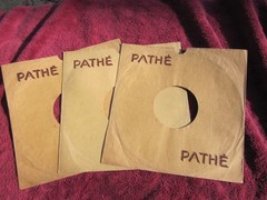 3x 1930 PATHE ART DECO RECORD 10″ 25 cm SLEEVES French Miroir de la Voix inch