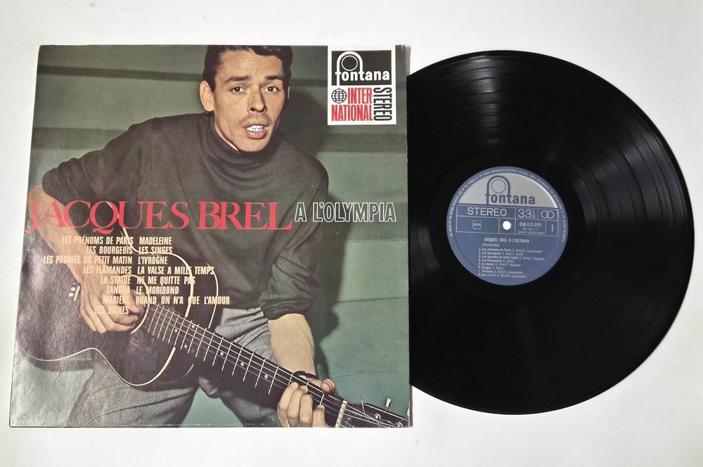 Jacques Brel – À L’Olympia – 12″ Vinyl LP – 1964 – NM
