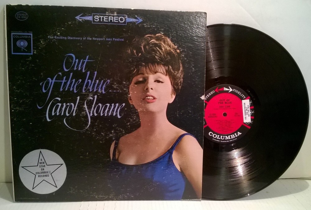 CAROL SLOANE Out Of The Blue ’62 Columbia STEREO promo all star jazz players