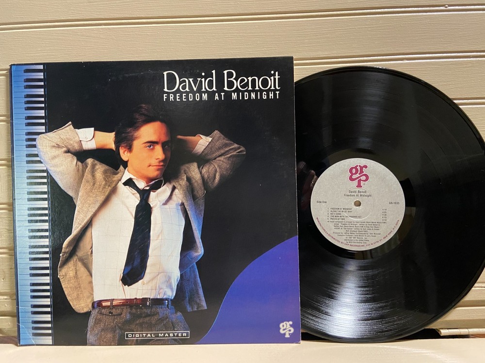 DAVID BENOIT – FREEDOM AT MIDNIGHT – 1987 Digital Master – Lp Ex+/N/M