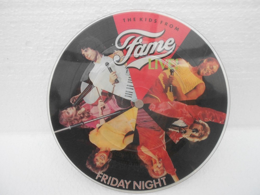 the kids from fame live 7″ picture disc in good condition