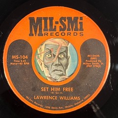 HEAR Lawrence Williams 45 Soul Town / Set Him Free MIL-SMI soul R&B funk
