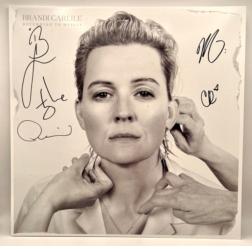 Brandi Carlile Returning to Myself Pink Vinyl SIGNED BY ALL 5 Band Members