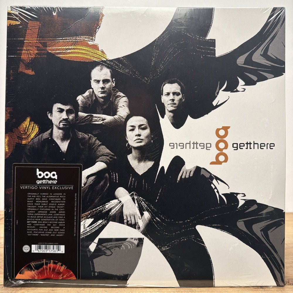 NUMBERED Bôa Get There TRI SPLATTER vinyl Vertigo boa Duvet Whiplash Twilight LP