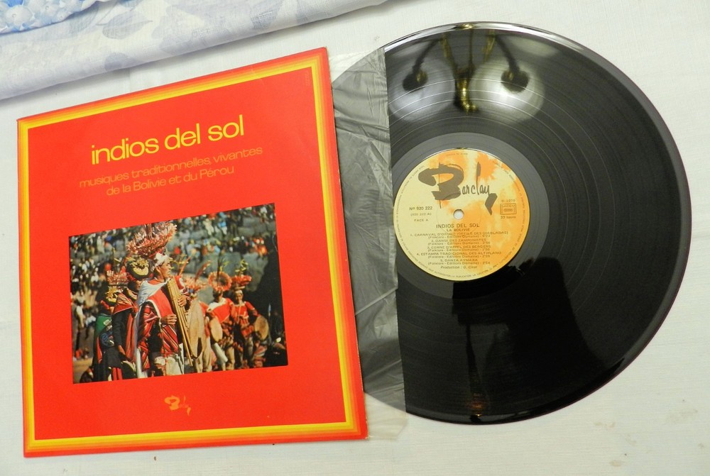 LP, Unknown Artist / Gérard Civet–Indios Del Sol, Barclay 920222, 1970 FOLK VG++