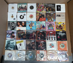 Vintage 7″ Vinyl Record 45RPM 70s 80s 90s Pop Rock R&B Funk Soul Lot of 123