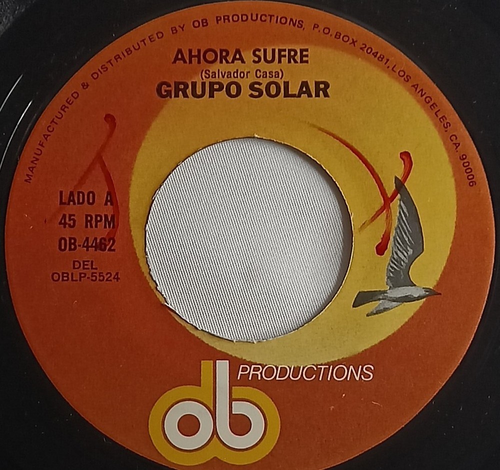 PERUVIAN CUMBIA 45 HEAR Grupo Solar AHORE SUFRE Ob Productions VG+