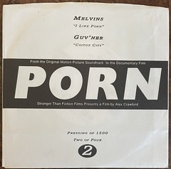 MELVINS / GUV’NER ‚Porn M/EX+ CLEAR 7″ Amrep Red Kross Nirvana Fantomas Boris 95