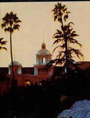 EAGLES LP LOT HOTEL CALIFORNIA LYRIC SLEEVE ONE OF THESE NIGHTS LYRIC SLEEVE
