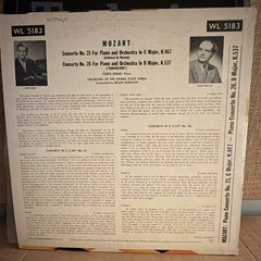 Westminster Mozart Piano Concertos 21 & 26 Coronation 12″ Vinyl LP 33 WL5183