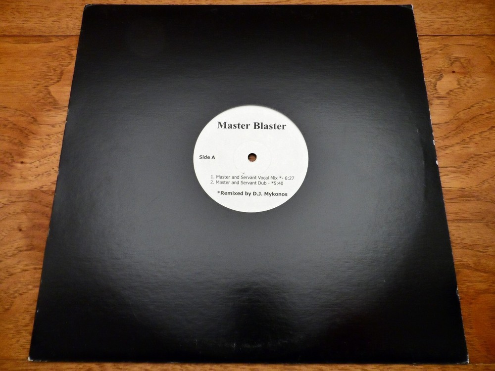 Master Blaster ♫ Master and Servant / 6 to 6 ♫ Rare 2002 Private Label 12″ Vinyl