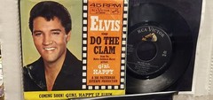ELVIS PRESLEY 7″ 45 RPM „Do the Clam“ & „Girl Happy“ w/PS VG to VG+ Condition